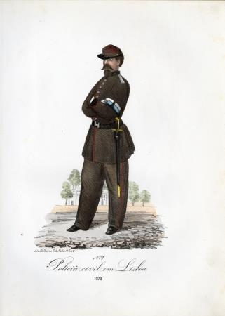 Policia civil em Lisboa