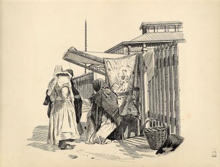 [Barraca de fructas e refrescos]