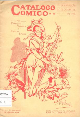 Cat�logo c�mico da exposi��o de Belas Artes em 1915