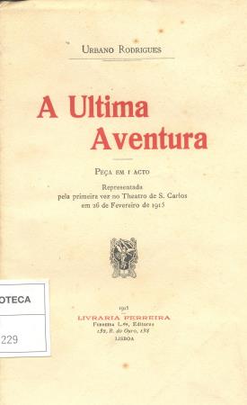 <b>A �ltima aventura. Pe�a em [...]</b>
