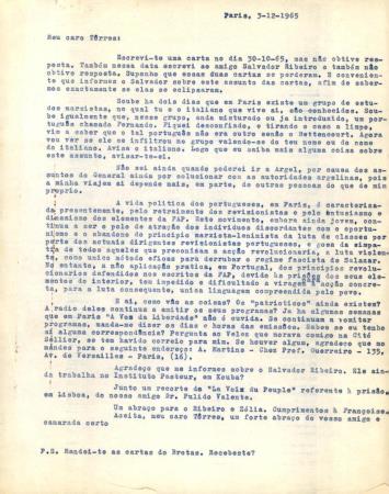 [Carta remetida por Adolfo Ayala a Adelino Torres]