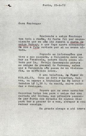 [Carta remetida a Augusto Mendon�a]