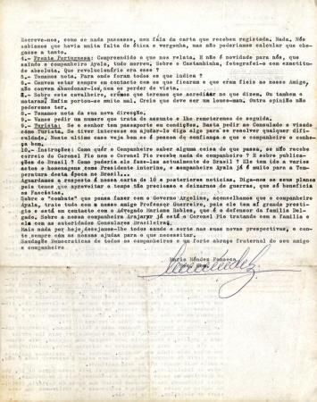 [Carta remetida por Mario Mendez Fonseca a Adolfo Ayala]