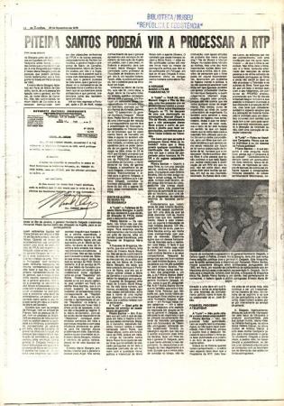 "Quem tem medo do testamento de Humberto Delgado? Piteira Santos esclarece e denuncia, Piteira Santospoder� vir a processar a RTP", entrevista de J. C�ndido de Azevedo