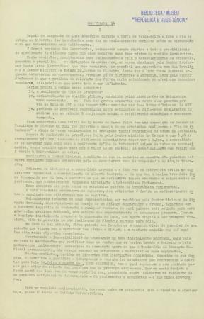 Comunicado das Associa��es de Estudantes, N.� 14