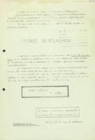 <b>Comunicado N.� 2</b>