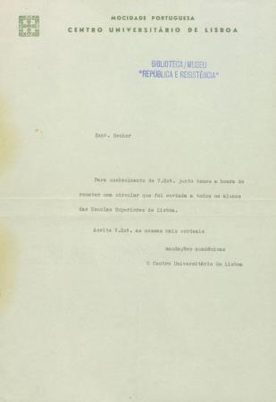 <b>[Carta remetida pelo Centro[...]</b>
