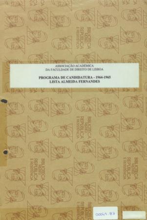 Programa de candidatura. 1964-65