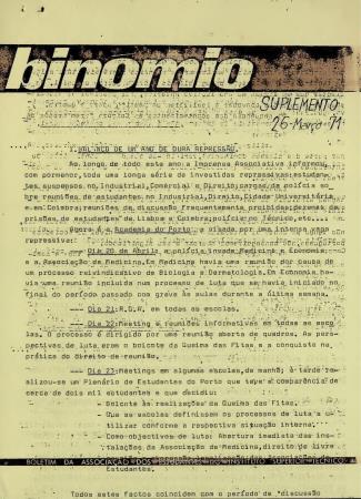 Bin�mio - Suplemento