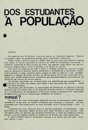 <b>Dos Estudantes � Popula��o</b>