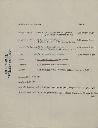 <b>Lettres courrier normal</b>