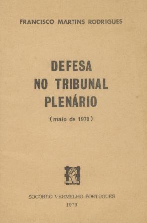 "Defesa no Tribunal Plen�rio (maio de 1970)"