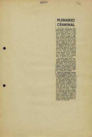 "Plen�rio Criminal"