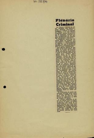 "Plen�rio Criminal"