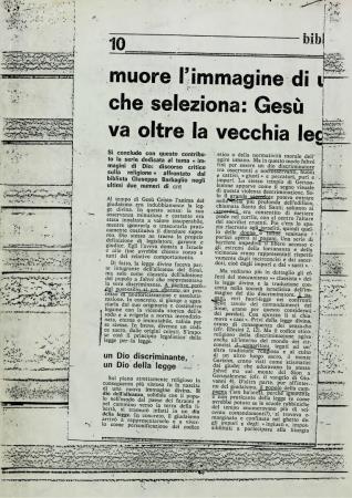 <b>"Muore l'immagine di un Dio[...]</b>