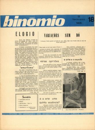 Boletim: Bin�mio N� 18