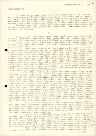 <b>Comunicado N� 3</b>