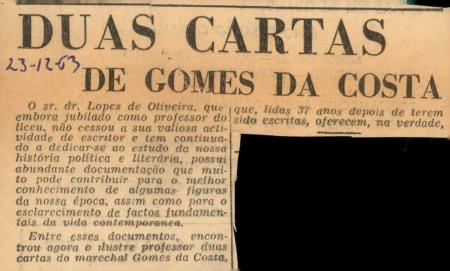 <b>"Duas Cartas de Gomes da Co[...]</b>