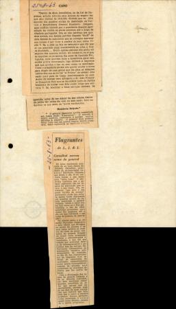 "Flagrantes de J. J. & J. Carvalhal varreu nome do General"