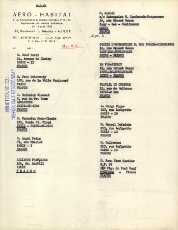 [Listagem de contactos]