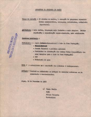 Sugest�es da Comiss�o de R�dio