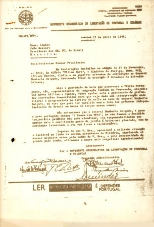 [Carta dirigida ao Presidente Jo�o Goulart (Bras�lia)]