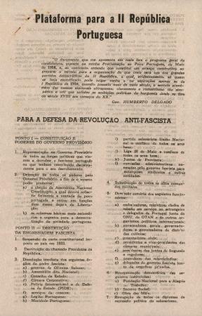 <b>Plataforma para a II Rep�bl[...]</b>