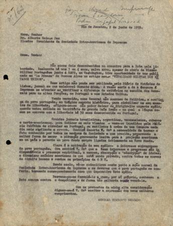 [Carta dirigida ao Dr. Alberto Gainza Paz]