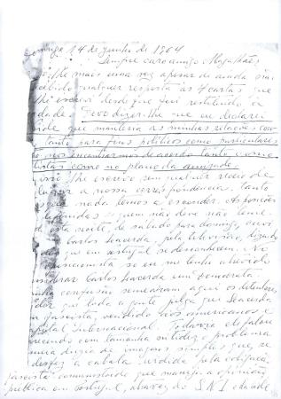 [Carta dirigida a Armando Magalh�es (Rio de Janeiro)]