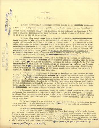 Comunicado (S� para Portugueses)
