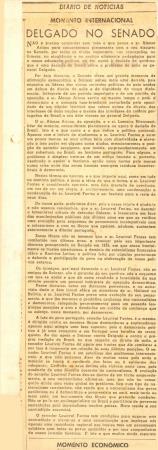 "Lacerda (contrariando Arino) Ataca A. Lins e Defende Salazar"