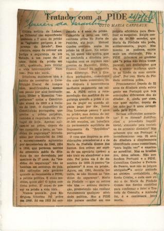 <b>"Tratado com a PIDE", Maria[...]</b>