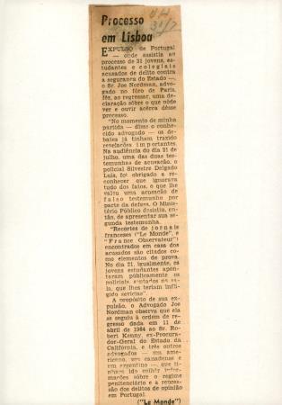 <b>"Processo em Lisboa"</b>