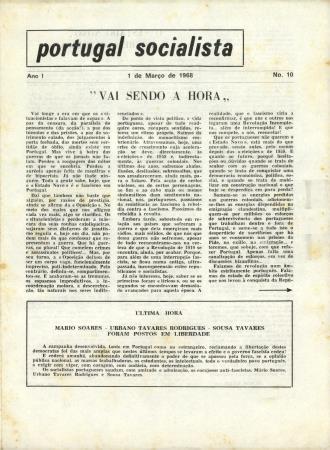 [Artigos v�rios do jornal "Portugal Socialista"]