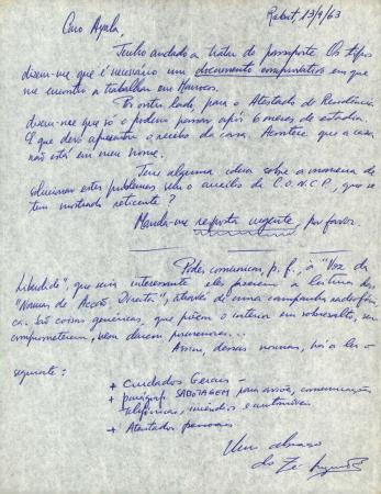 [Carta remetida a Adolfo Ayala]
