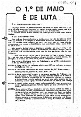 O 1� de Maio � de Luta