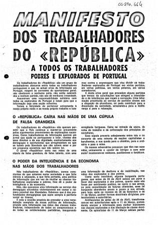 <b>Manifesto dos Trabalhadores[...]</b>