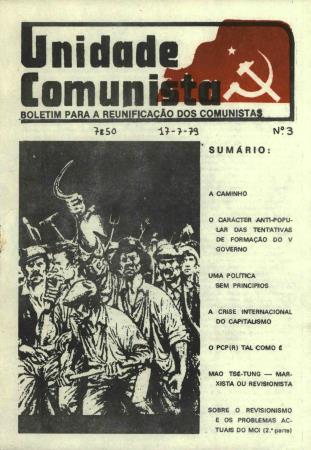 Unidade Comunista - Boletim para a Reunifica��o dos Comunistas, N.� 3