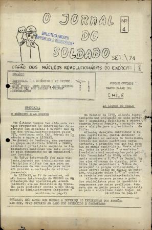 O Jornal do Soldado - �rg�o dos N�cleos Revolucion�rios do Ex�rcito - ONRE, N.� 4