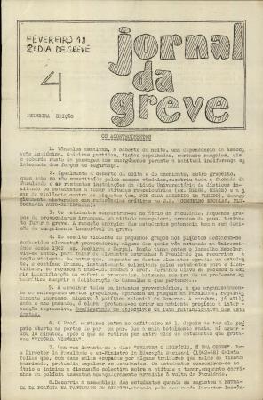 <b>Jornal da Greve, N.� 4</b>