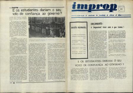 Improp N.� 11, S�rie III, Ano VIII, Associa��o dos Estudantes da Faculdade de Ci�ncias de Lisboa