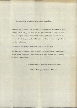 <b>Convocat�ria da Assembleia [...]</b>