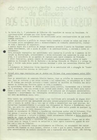 <b>Do Movimento Associativo de[...]</b>