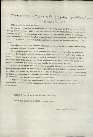 <b>Tomemos Posi��o sobre a nos[...]</b>