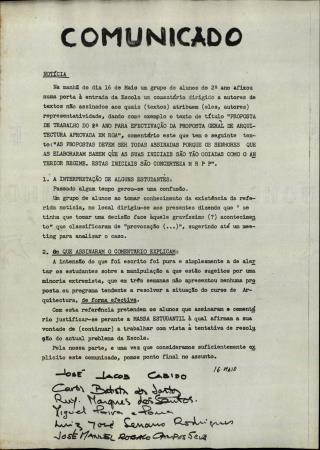 Comunicado