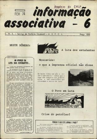Informa��o Associativa, N.� 6 - S.N.E. - Servi�o de Not�cias Estudantil - A.E.F.C.L.