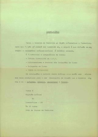 Boletim - �rg�o dos Estudantes de Medicina de Lisboa