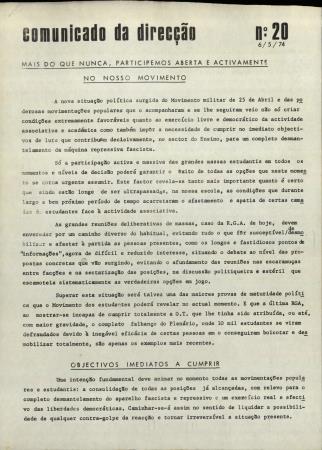 <b>Comunicado da Dire��o, N.� [...]</b>