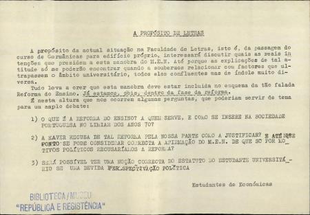 A Prop�sito de Letras