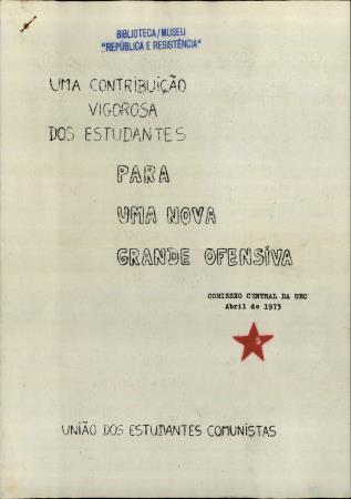 "Uma Contribui��o Vigorosa dos Estudantes para uma Nova Grande Ofensiva"